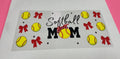 Softball Mom Red Bows