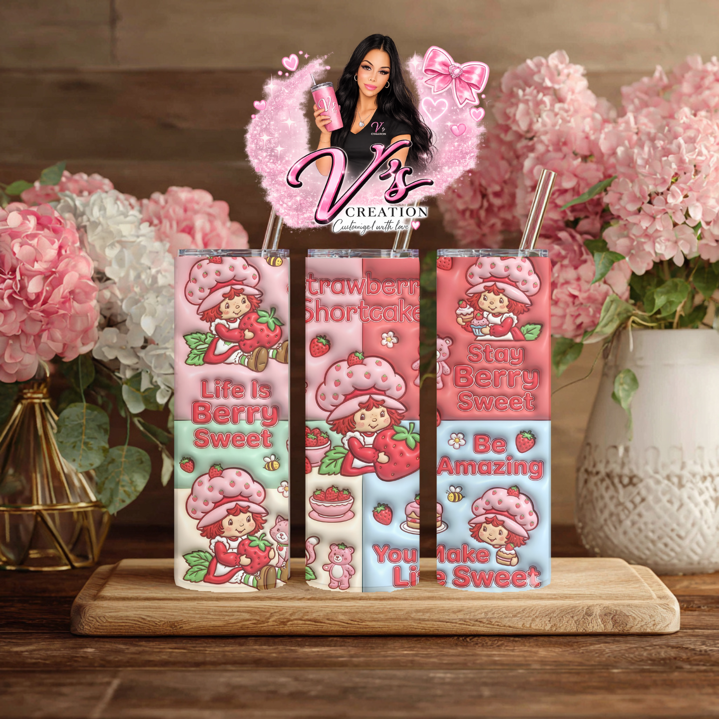 Strawberry Girl Tumbler