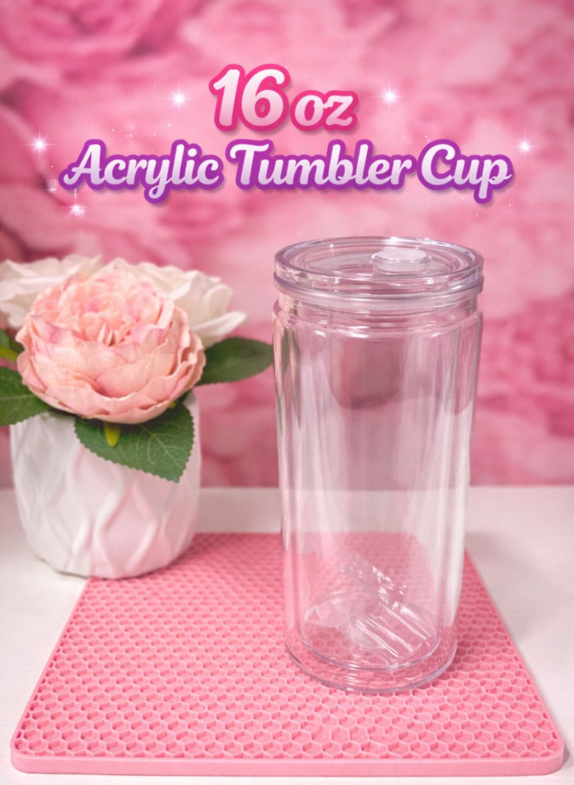 16oz Acrylic Tumbler Cup