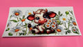 Cow & White Flowers