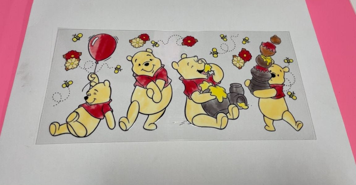 Winnie The Pooh - Red Flowers & Honey