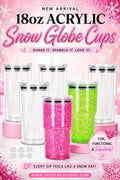 New 18oz Snow Globe Cup