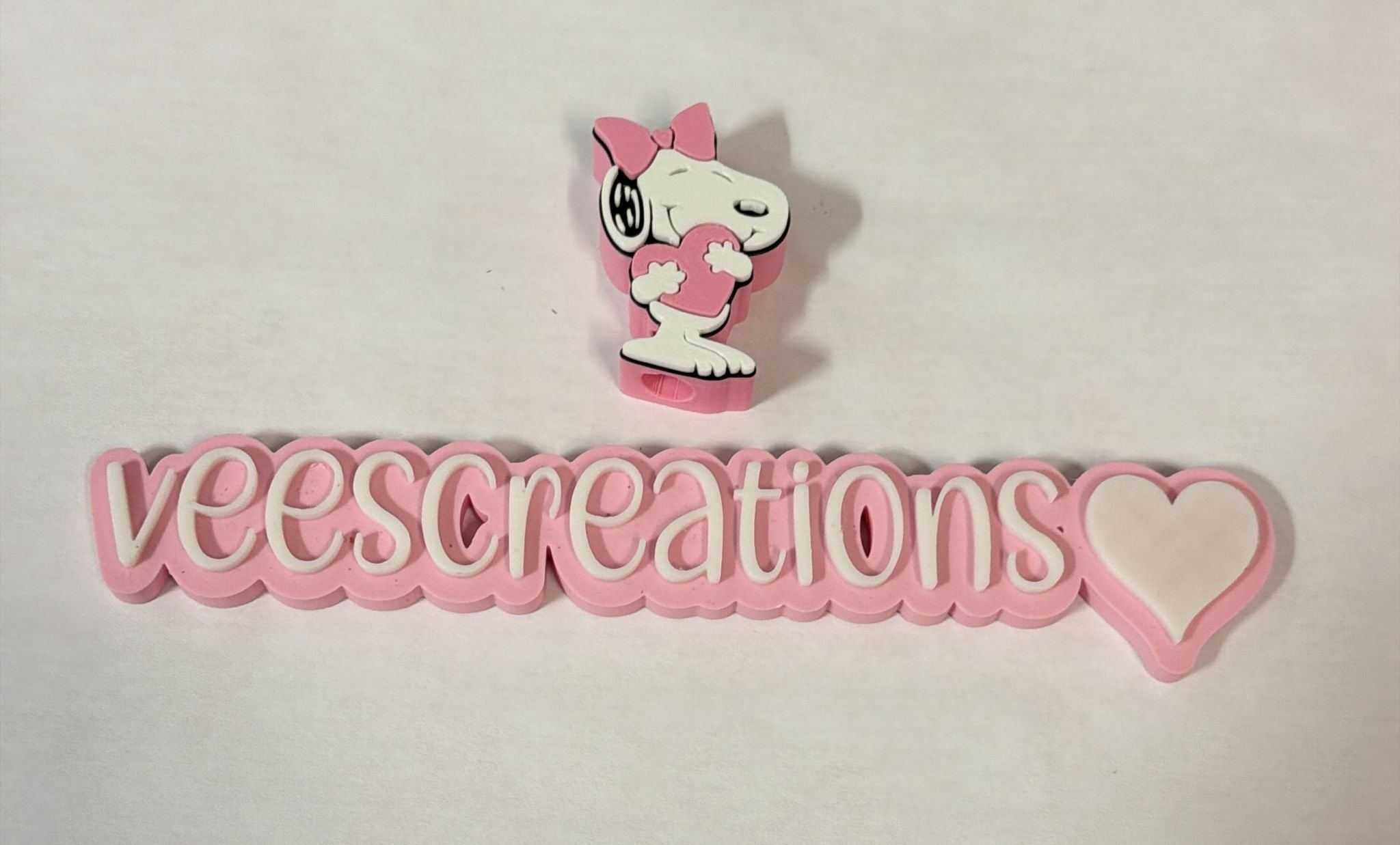 #20 Snoopy Girl 3D Straw Topper